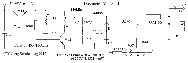 Schaltplan Dosimeter Master 1